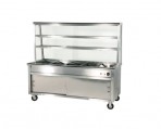 Bain Marie+2 Tier OverShelf