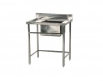 Single Bowl Sink Table w/o Undershelf